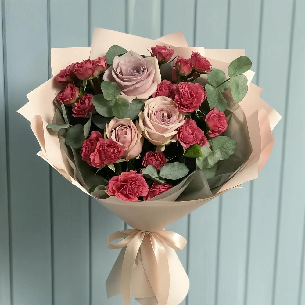 Букет цветов из: Гвоздики и Розы в Боровёнка