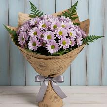 Букет цветов из:  Хризантемы #REPLACE_PRED# Боровёнка