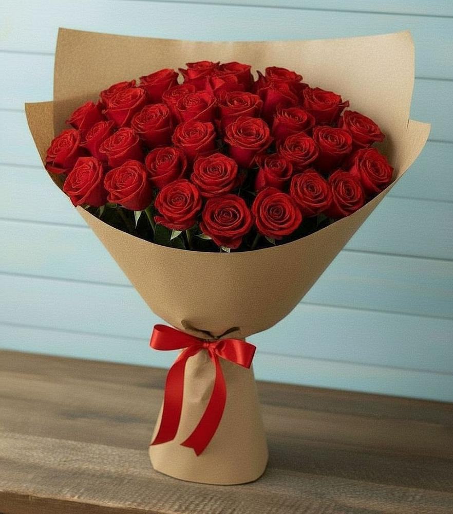 Букет Красные розы Милано в Боровёнка