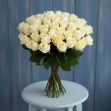 Букет 51 Белая роза Эдлесс Лав в Боровёнка