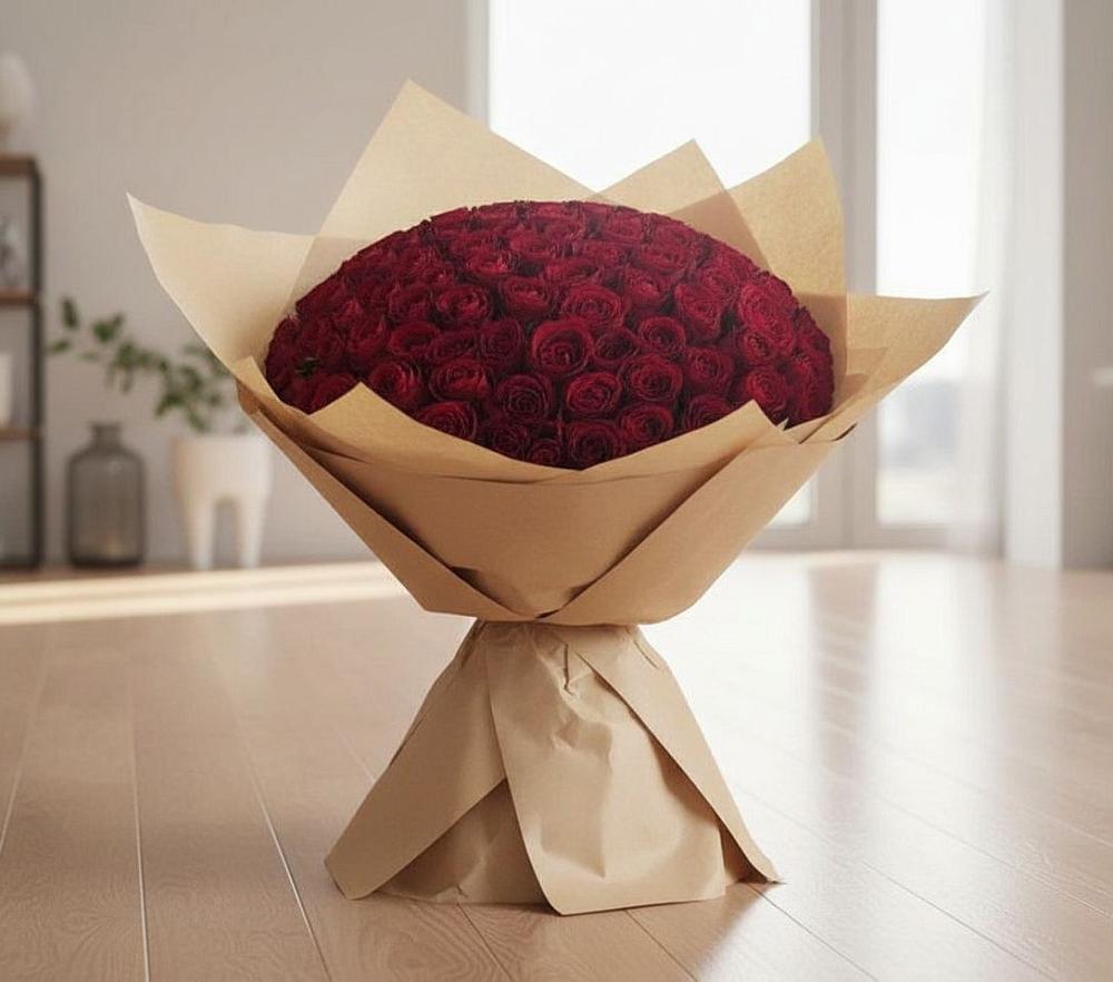 Букет 101 Красная роза в Боровёнка