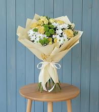 Букет цветов из:  Хризантемы и Розы в Боровёнка