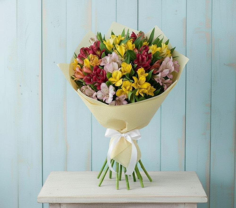 Букет цветов из: Альстромерии в Боровёнка