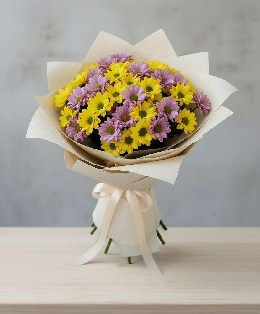 Букет цветов из: Хризантемы в Боровёнка